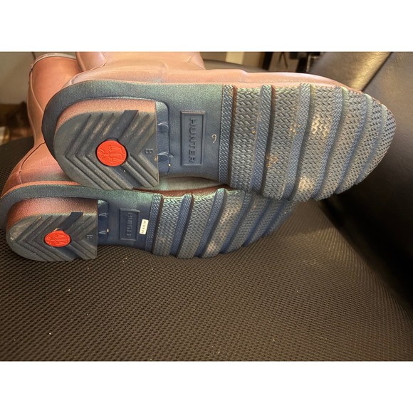 Hunter Boots Womens Size 8 Mid Height Nebula Iridescent Rain Boots - Picture 9 of 10